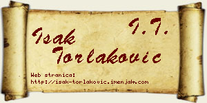 Isak Torlaković vizit kartica